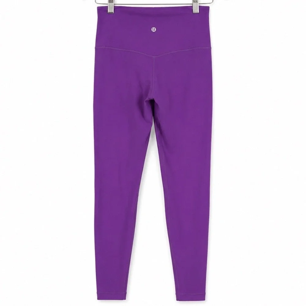 Lululemon Wunder Under Smooth Coverage Leggings Womens Size 6 Purple High Rise